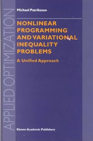 Seller image for Nonlinear Programming and Variational Inequality Problems : A Unified Approach for sale by GreatBookPrices