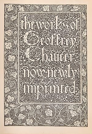 Seller image for The Works of Geoffrey Chaucer. for sale by Shapero Rare Books