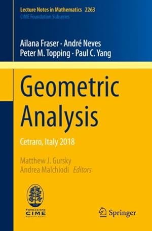Image du vendeur pour Geometric Analysis : Cetraro, Italy 2018 mis en vente par GreatBookPrices