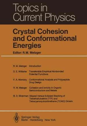 Imagen del vendedor de Crystal Cohesion and Conformational Energies a la venta por GreatBookPrices