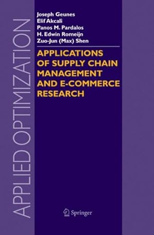 Immagine del venditore per Applications Of Supply Chain Management And E-commerce Research venduto da GreatBookPrices
