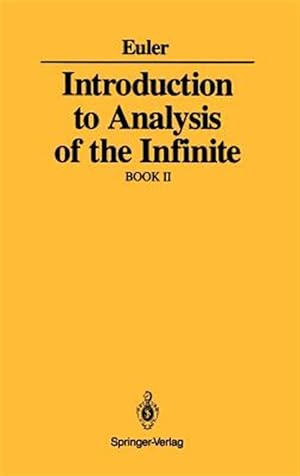 Imagen del vendedor de Introduction to Analysis of the Infinite, Book II a la venta por GreatBookPrices