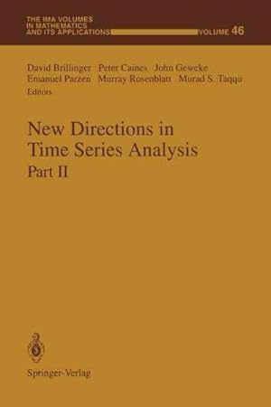 Seller image for New Directions in Time Series Analysis for sale by GreatBookPrices