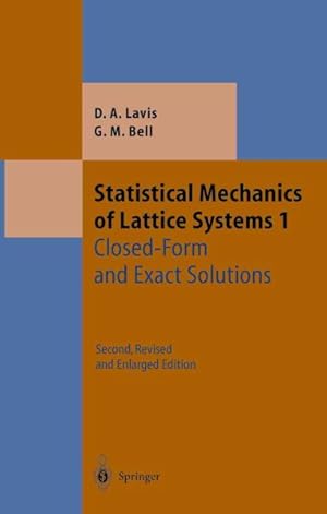 Image du vendeur pour Statistical Mechanics of Lattice Systems : Closed-form and Exact Solutions mis en vente par GreatBookPrices