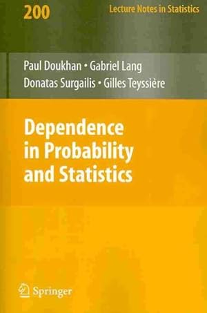 Seller image for Dependence in Probability and Statistics for sale by GreatBookPrices