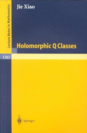 Immagine del venditore per Holomorphic Q Classes venduto da GreatBookPrices