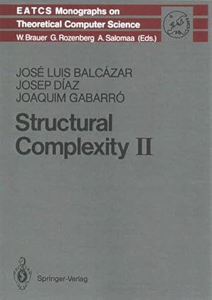 Imagen del vendedor de Structural Complexity II a la venta por GreatBookPrices