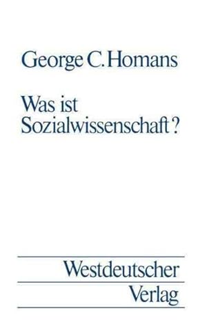 Imagen del vendedor de Was Ist Sozialwissenschaft? -Language: German a la venta por GreatBookPrices