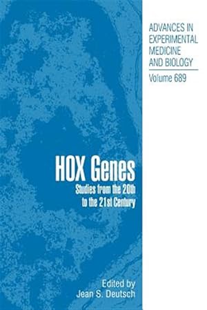 Imagen del vendedor de Hox Genes : Studies from the 20th to the 21st Century a la venta por GreatBookPrices