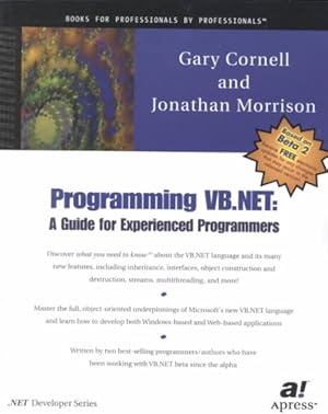 Immagine del venditore per Programming Vb.Net : A Guide for Experienced Programmers venduto da GreatBookPrices
