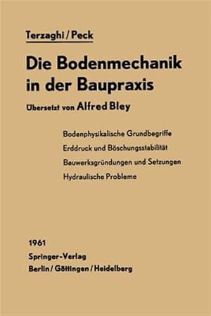 Immagine del venditore per Die Bodenmechanik in Der Baupraxis -Language: german venduto da GreatBookPrices