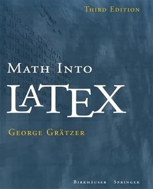 Immagine del venditore per Math into Latex venduto da GreatBookPrices