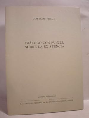 Seller image for Di�logo con P�njer sobre la existencia for sale by Librer�a Antonio Azor�n