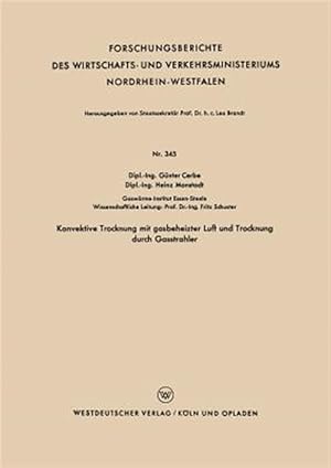 Seller image for Konvektive Trocknung Mit Gasbeheizter Luft Und Trocknung Durch Gasstrahler -Language: german for sale by GreatBookPrices