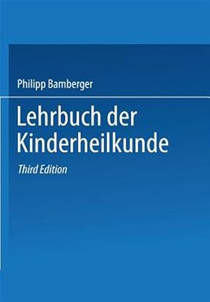 Immagine del venditore per Lehrbuch Der Kinderheilkunde -Language: german venduto da GreatBookPrices