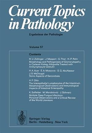 Seller image for Current Topics in Pathology / Ergebnisse Der Pathologie for sale by GreatBookPrices