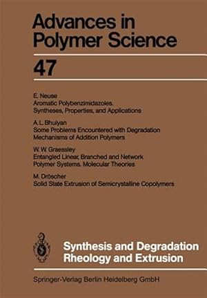 Seller image for Synthesis and Degradation Rheology and Extrusion for sale by GreatBookPrices