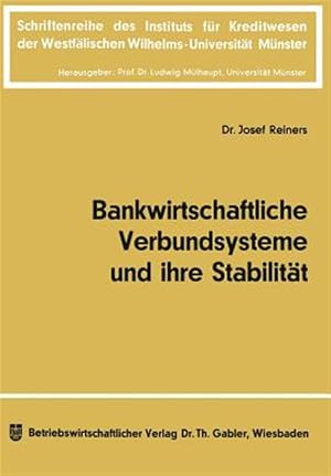 Seller image for Bankwirtschaftliche Verbundsysteme Und Ihre Stabilit�t -Language: german for sale by GreatBookPrices