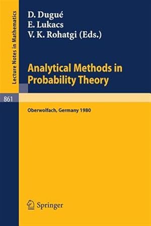 Bild des Verk�ufers f�r Analytical Methods in Probability Theory : Proceedings of the Conference Held at Oberwolfach, Germany, June 9-14, 1980 zum Verkauf von GreatBookPrices