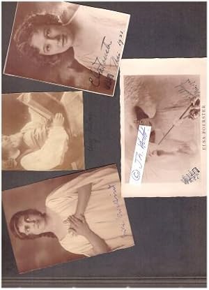 Immagine del venditore per ERIKA WEDEKIND (Frida Marianne Erica Wedekind, auch Erika Oschwald, 1868-1944) deutsche Operns�ngerin (Koloratursopran), Schwester des Schriftstellers Frank Wedekind; / ELSA OEHME-F�RSTER (Elsa Foerster,1899-1987) amerikanisch-deutsche Operns�ngerin / Sopran und Filmschauspielerin, 1924 bis 1944 Primadonna an der alten K�lner Oper / american-german opera singer and actress venduto da Herbst-Auktionen