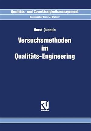 Immagine del venditore per Versuchsmethoden im Qualit�ts-Engineering -Language: german venduto da GreatBookPrices