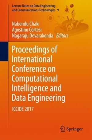 Immagine del venditore per Proceedings of International Conference on Computational Intelligence and Data Engineering venduto da GreatBookPrices