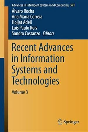 Imagen del vendedor de Recent Advances in Information Systems and Technologies a la venta por GreatBookPrices