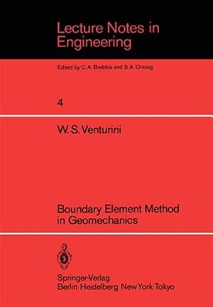 Immagine del venditore per Boundary Element Method in Geomechanics venduto da GreatBookPrices