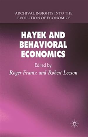Imagen del vendedor de Hayek and Behavioral Economics a la venta por GreatBookPrices