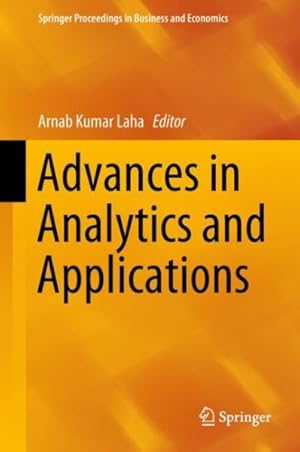 Bild des Verk�ufers f�r Advances in Analytics and Applications zum Verkauf von GreatBookPrices