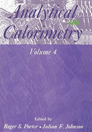 Imagen del vendedor de Analytical Calorimetry a la venta por GreatBookPrices