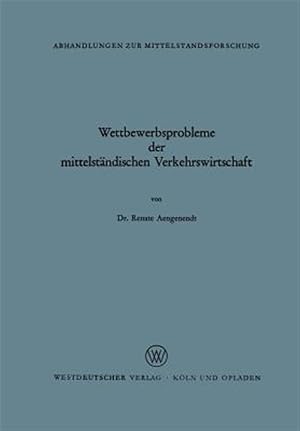 Seller image for Wettbewerbsprobleme Der Mittelst�ndischen Verkehrswirtschaft -Language: german for sale by GreatBookPrices
