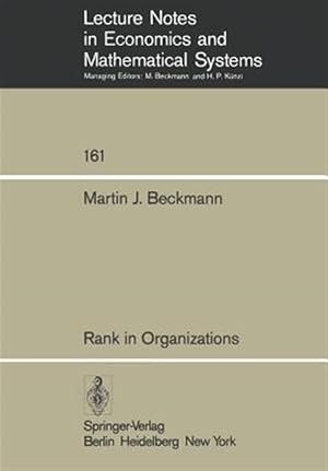 Bild des Verk�ufers f�r Rank in Organizations zum Verkauf von GreatBookPrices