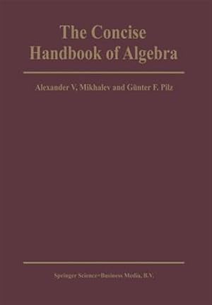 Imagen del vendedor de Concise Handbook of Algebra a la venta por GreatBookPrices