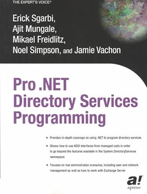 Imagen del vendedor de Pro .Net Directory Services Programming a la venta por GreatBookPrices