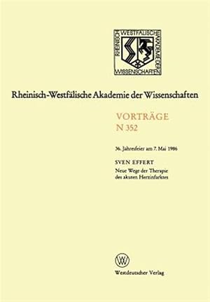 Imagen del vendedor de Neue Wege Der Therapie Des Akuten Herzinfarktes : 36. Jahresfeier Am 7.mai 1986 -Language: german a la venta por GreatBookPrices