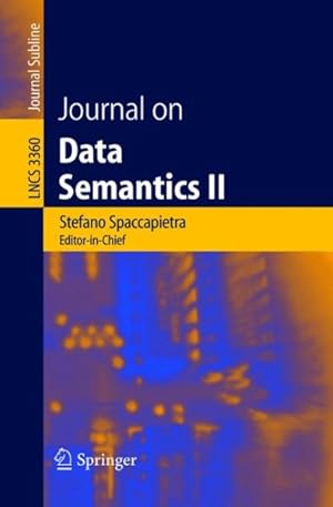 Imagen del vendedor de Journal On Data Semantics II a la venta por GreatBookPrices