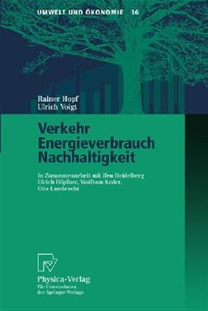 Seller image for Verkehr, Energieverbrauch, Nachhaltigkeit -Language: German for sale by GreatBookPrices