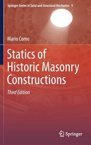 Imagen del vendedor de Statics of Historic Masonry Constructions a la venta por GreatBookPrices