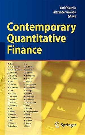 Immagine del venditore per Contemporary Quantitative Finance : Essays in Honour of Eckhard Platen venduto da GreatBookPrices