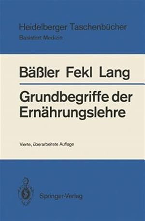 Bild des Verkufers fr Grundbegriffe Der Ernahrungslehre -Language: german zum Verkauf von GreatBookPrices