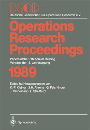Seller image for Papers of the 18th Annual Meeting / Vortrage Der 18. Jahrestagung -Language: german for sale by GreatBookPrices