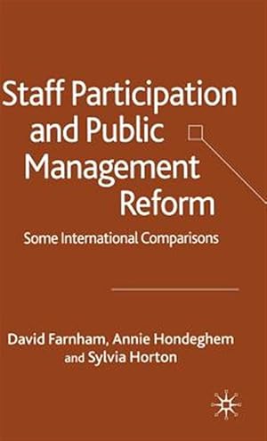 Immagine del venditore per Staff Participation And Public Management Reform : Some International Comparisons venduto da GreatBookPrices