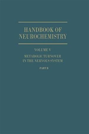 Seller image for Metabolic Turnover in the Nervous System for sale by GreatBookPrices