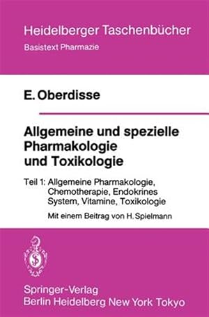 Bild des Verk�ufers f�r Allgemeine Und Spezielle Pharmakologie Und Toxikologie : Teil 1 Allgemeine Pharmakologie, Chemotherapie, Endokrines System, Vitamine, Toxikologie -Language: german zum Verkauf von GreatBookPrices