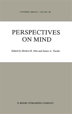 Imagen del vendedor de Perspectives on Mind a la venta por GreatBookPrices