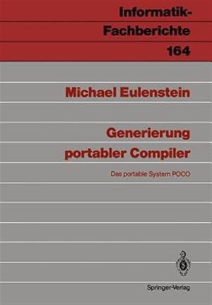 Immagine del venditore per Generierung Portabler Compiler : Das Portable System Poco -Language: German venduto da GreatBookPrices