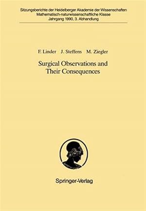 Immagine del venditore per Surgical Observations and Their Consequences : Vorgelegt in Der Sitzung Vom 18. November 1989 venduto da GreatBookPrices