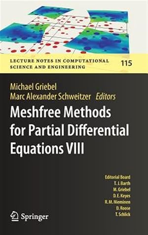 Immagine del venditore per Meshfree Methods for Partial Differential Equations 8 venduto da GreatBookPrices