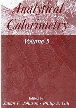 Imagen del vendedor de Analytical Calorimetry a la venta por GreatBookPrices